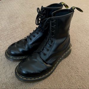 Dr. Martens 1460 black leather boots size 8